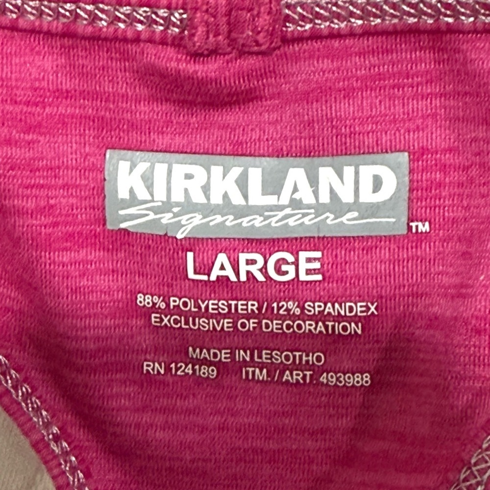 Kirkland Signature Racerback Tank Top - Fuchsia Pink - Picture 2 of 4